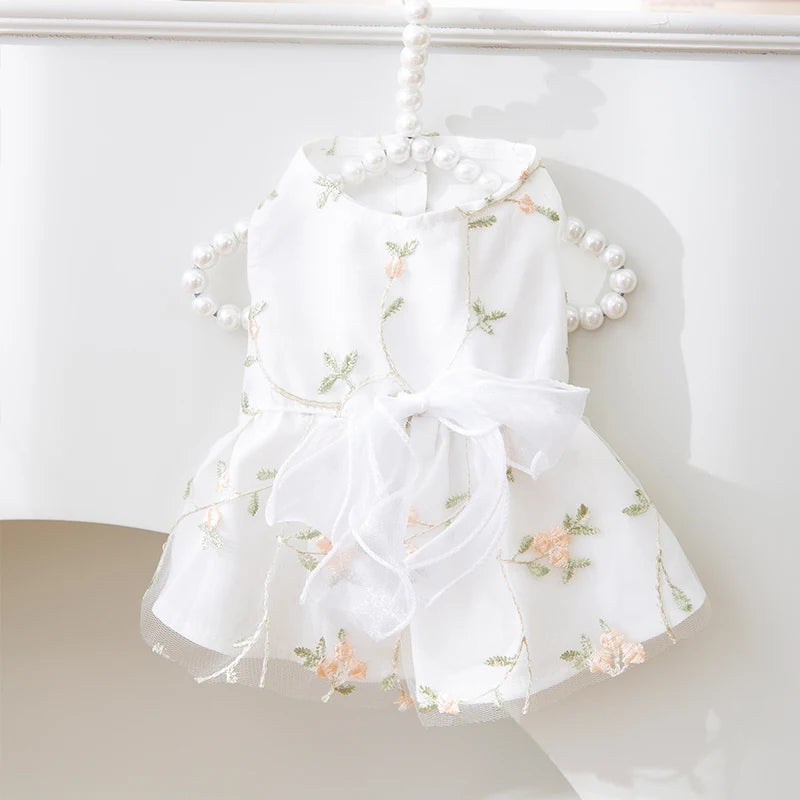 Pet Floral Dress Princess Style
