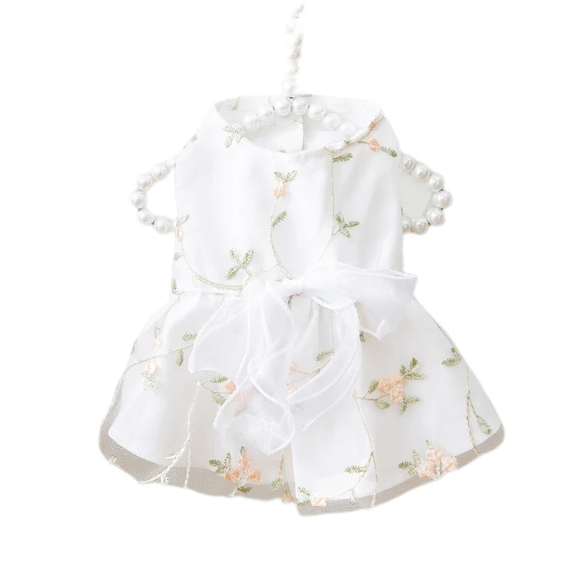 Pet Floral Dress Princess Style