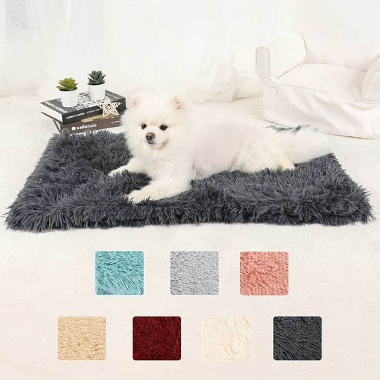 Basket Washable Puppy Plush Mat