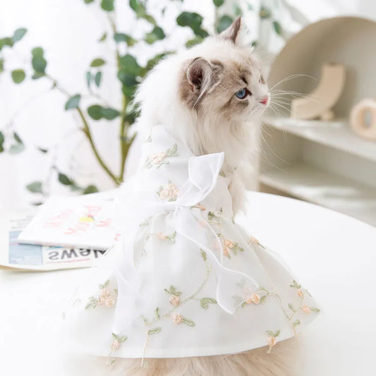 Pet Floral Dress Princess Style