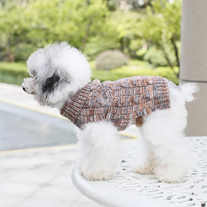 Pet Clothing Puppy Cat Clothing Autumn Winter Sweater Pad Keep Warm Dog Dog Clothes Spring Clothes Luxury Small Dogs Dachshund