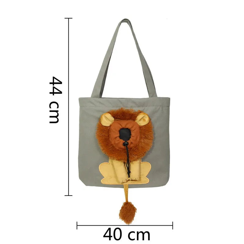 Lion Shaped Pets Tote Bag